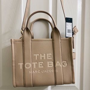 Marc Jacobs The Leather Mini Tote Bag in TWINE
